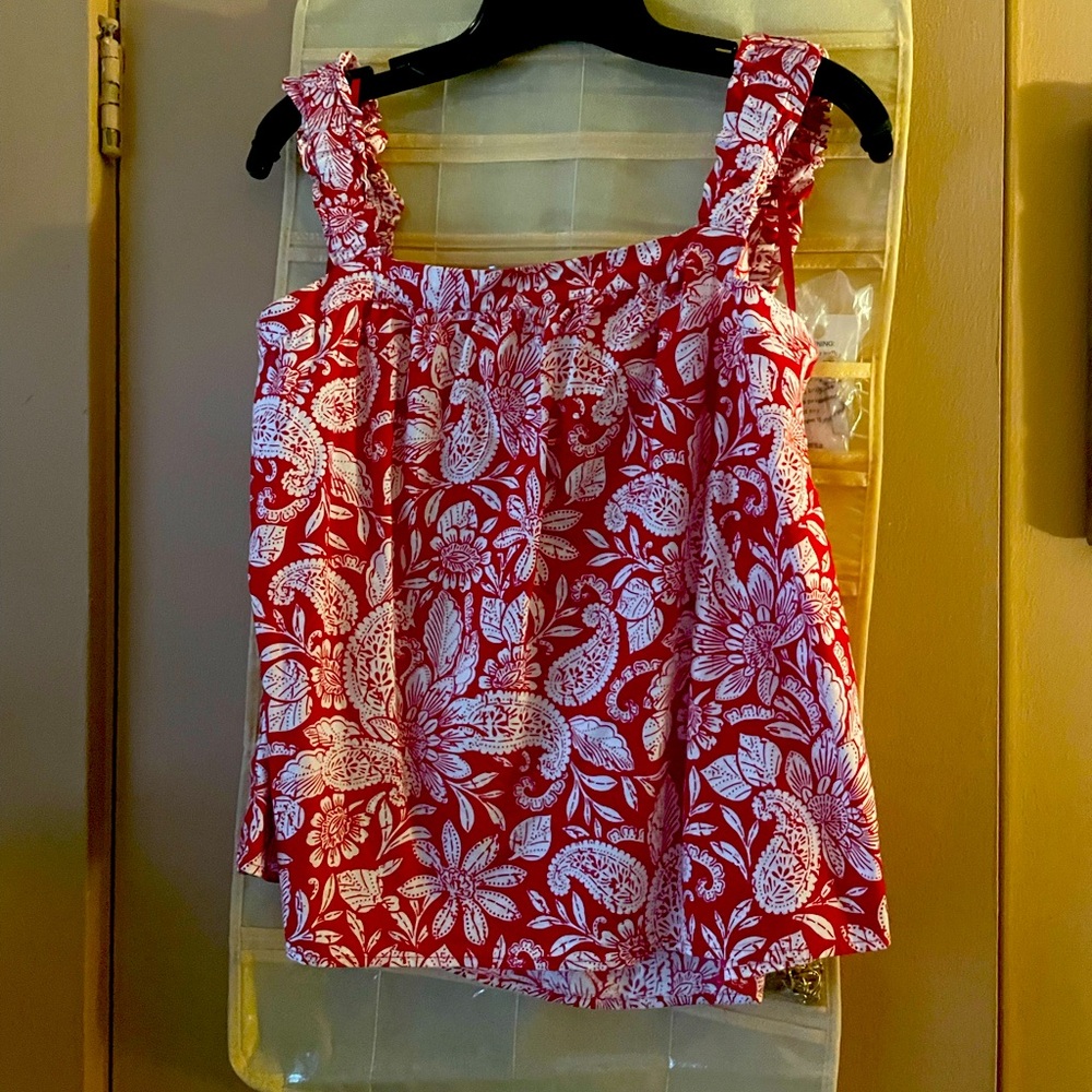 Loft Floral Tank NWOT